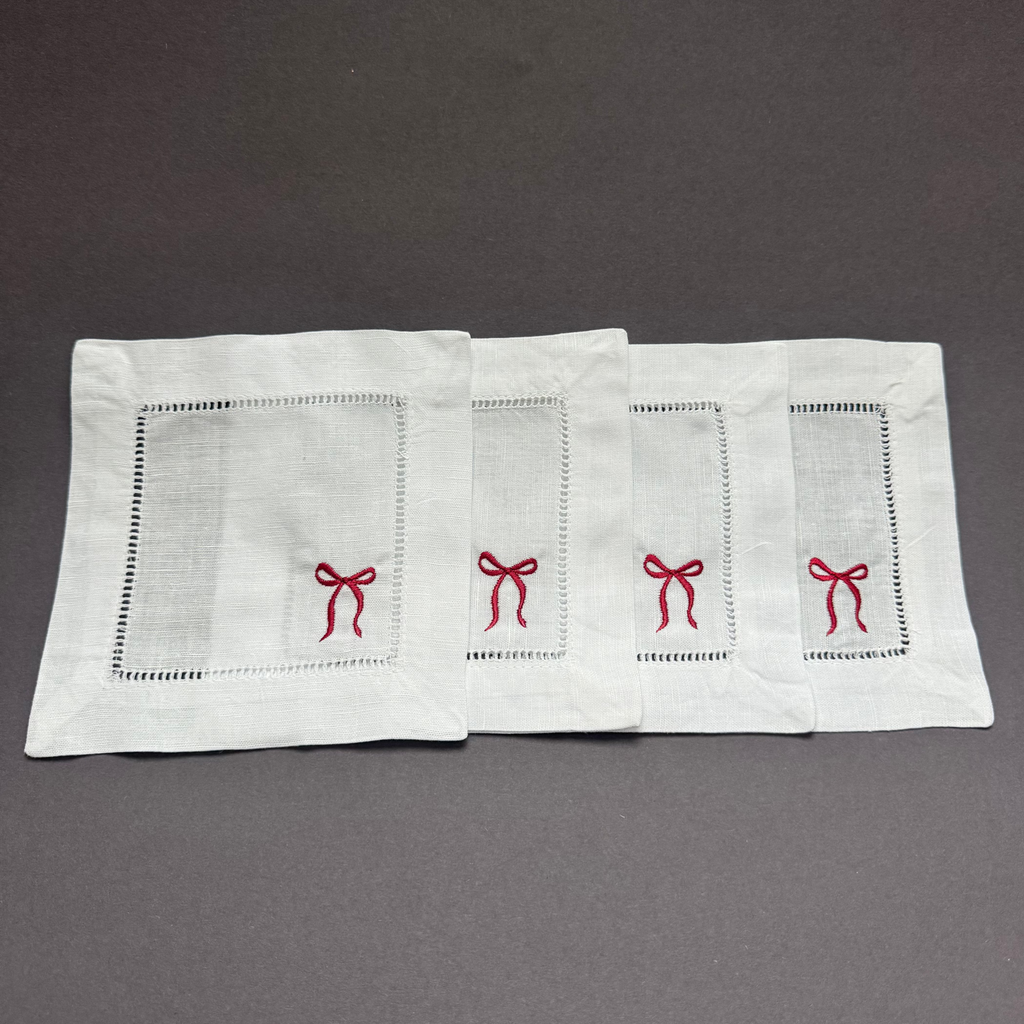 Bow Cocktail Napkins | Set of 4