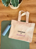 "Screaming is Breathwork" Oversized Tote