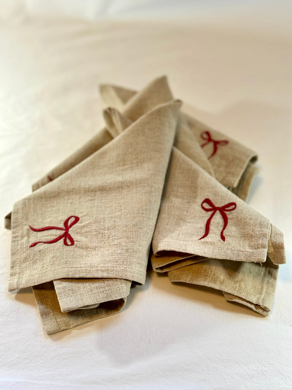 Bow Dinner Napkins | Set of 4