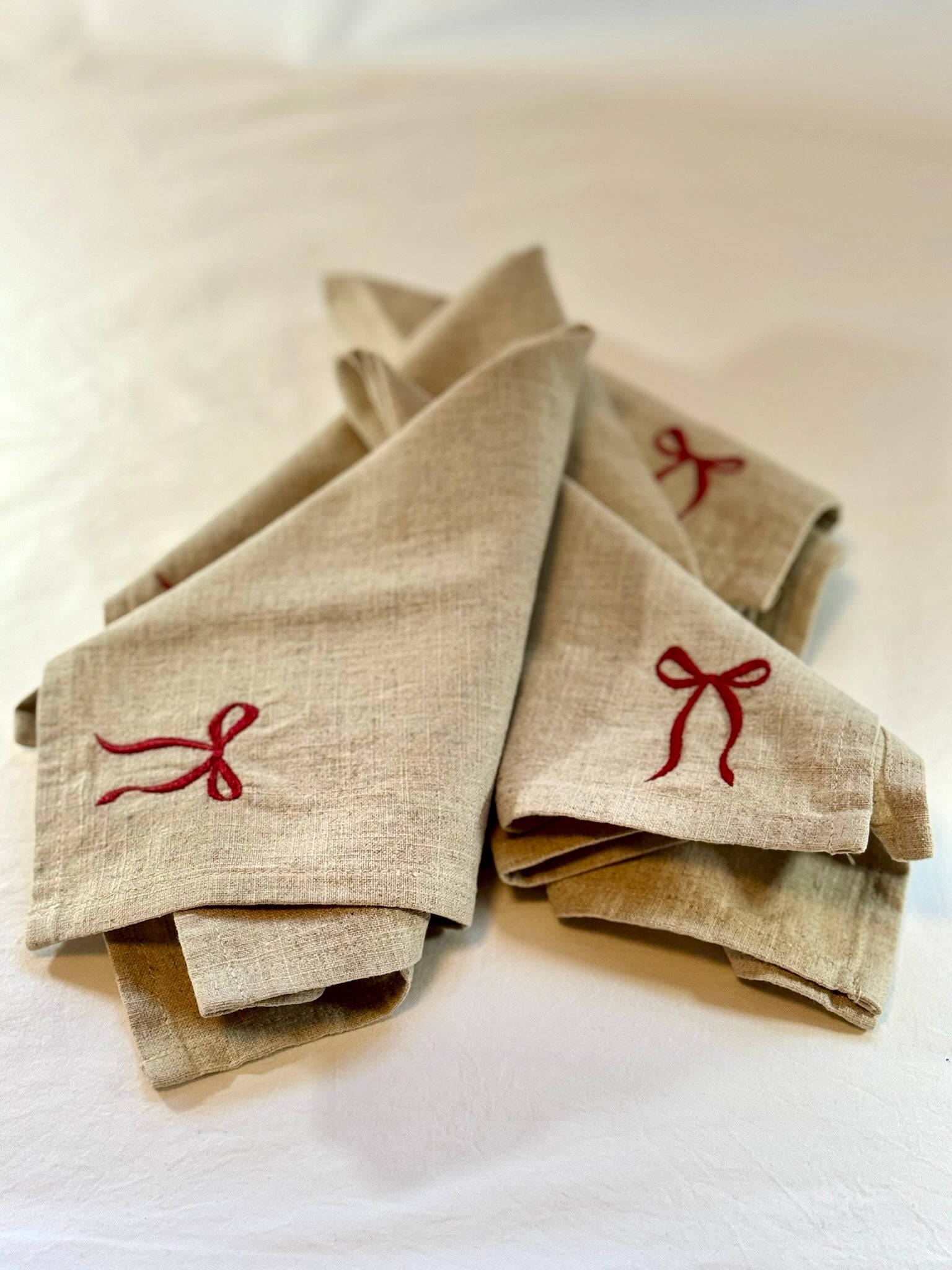 Bow Dinner Napkins | Set of 4