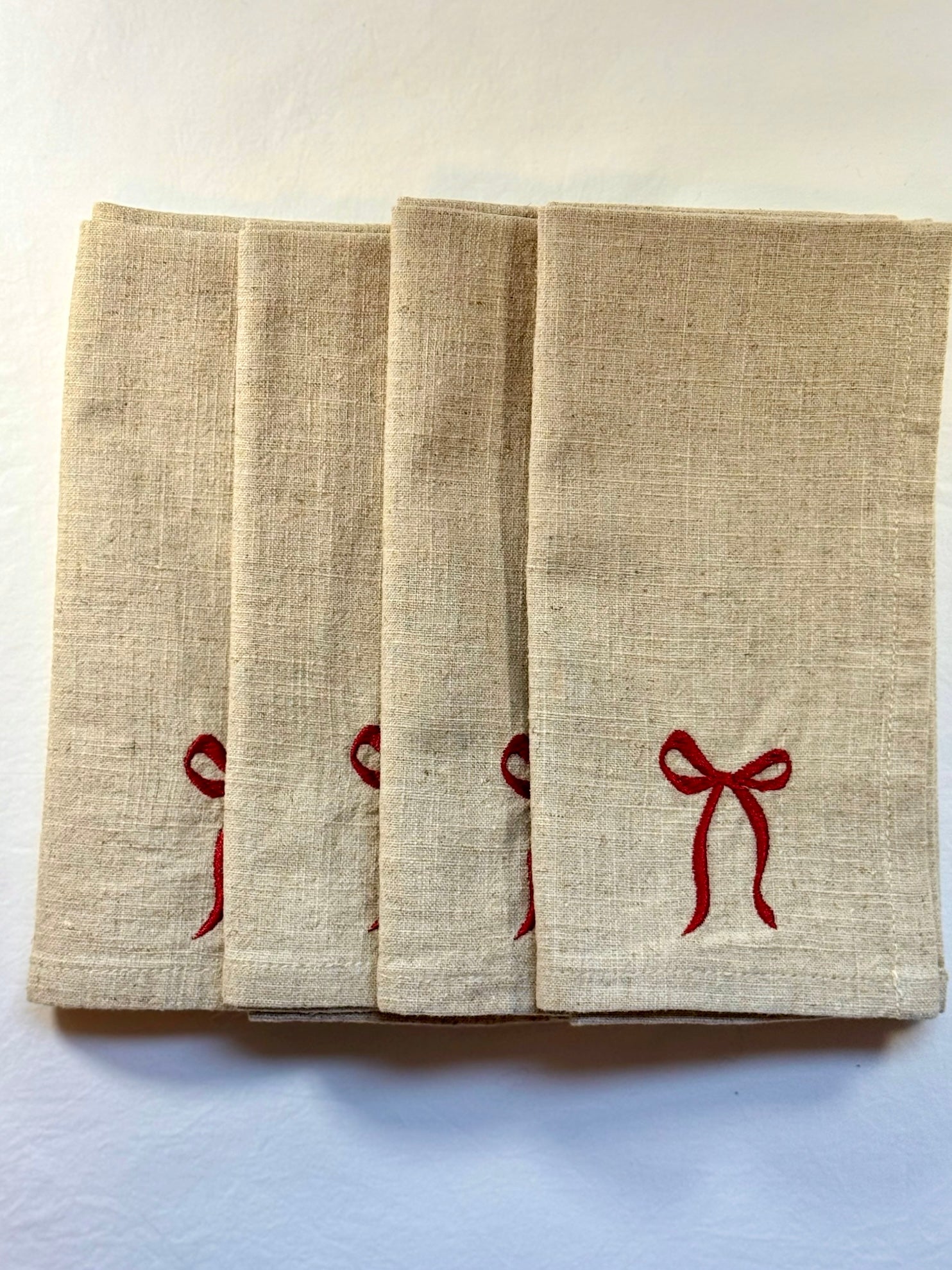 Bow Dinner Napkins | Set of 4
