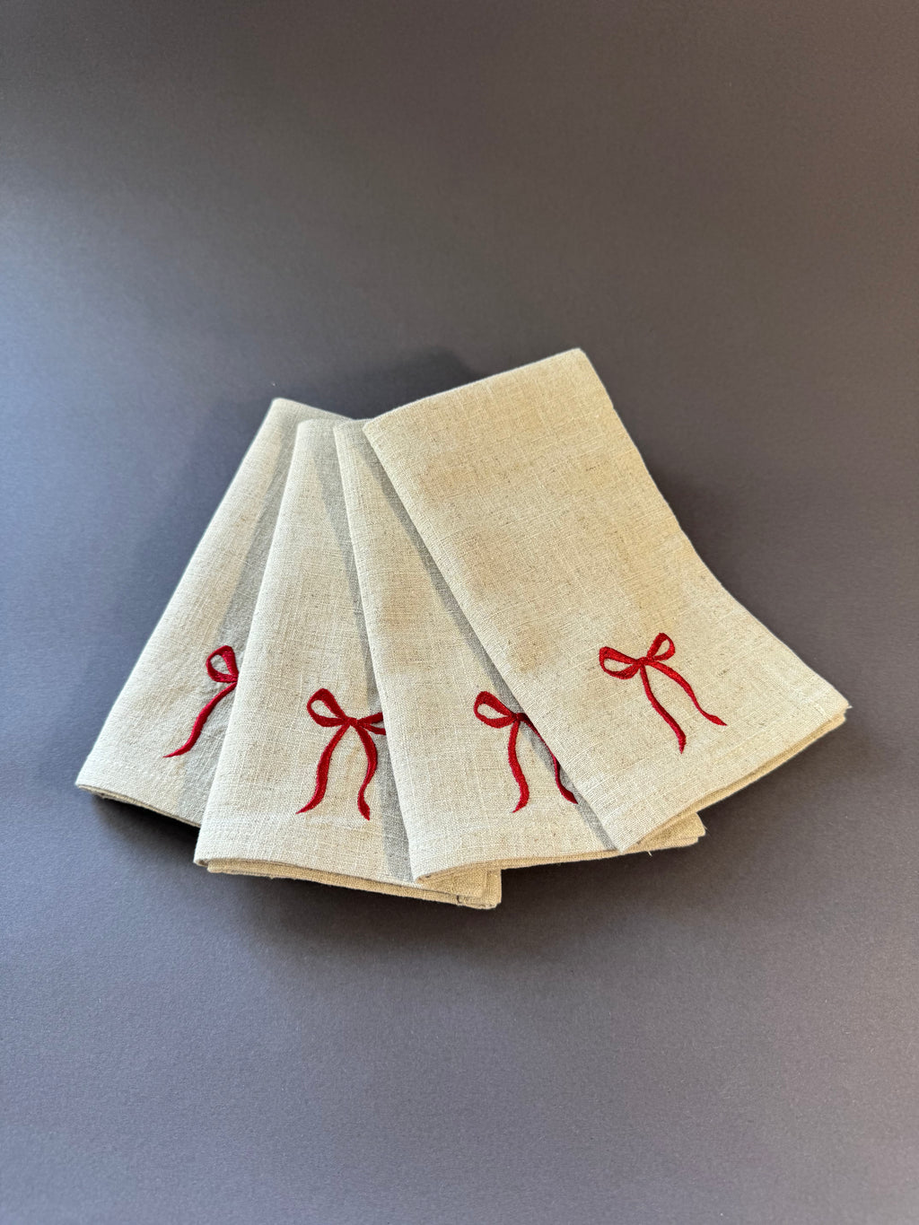 Bow Dinner Napkins | Set of 4