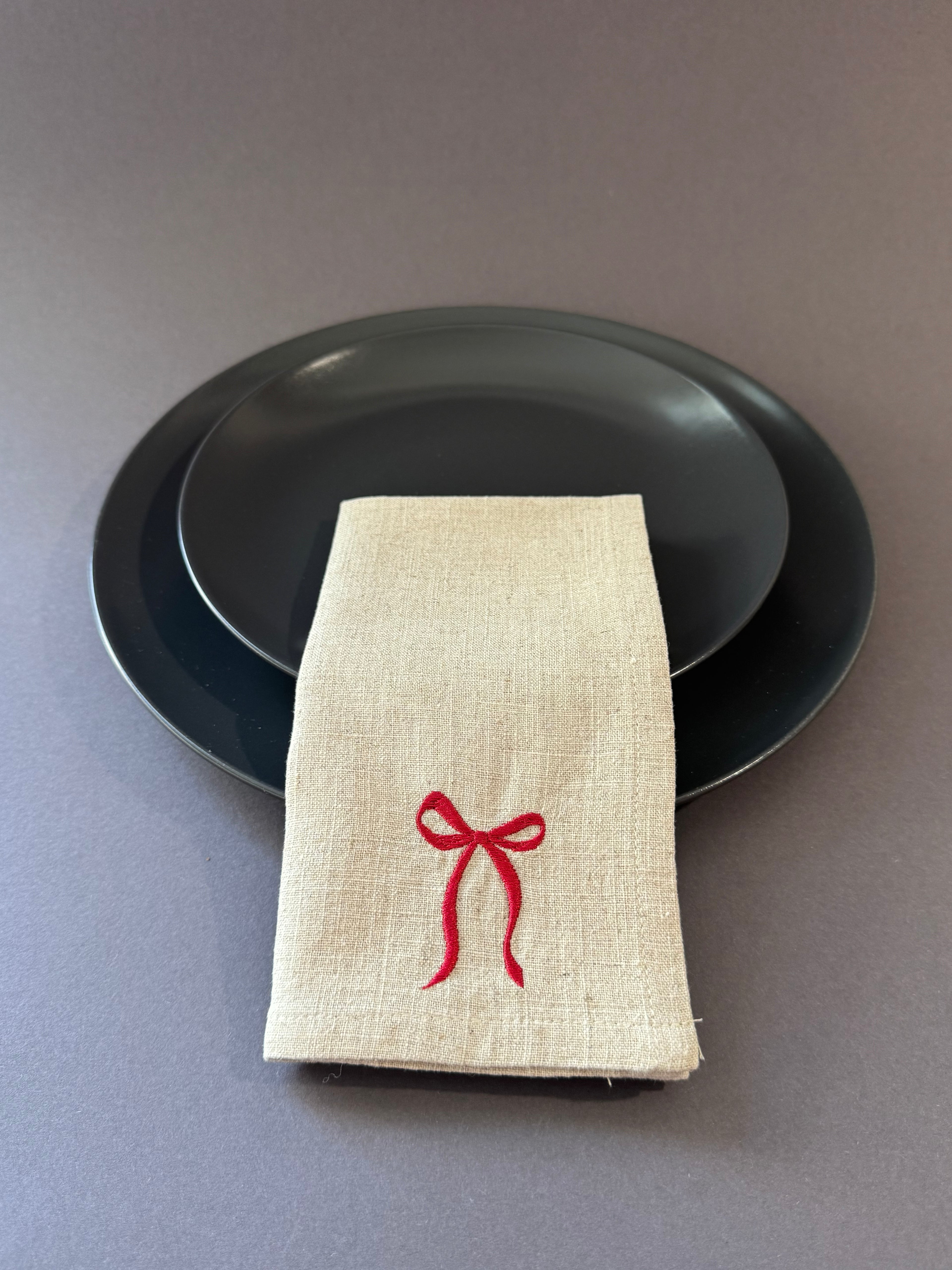 Bow Dinner Napkins | Set of 4