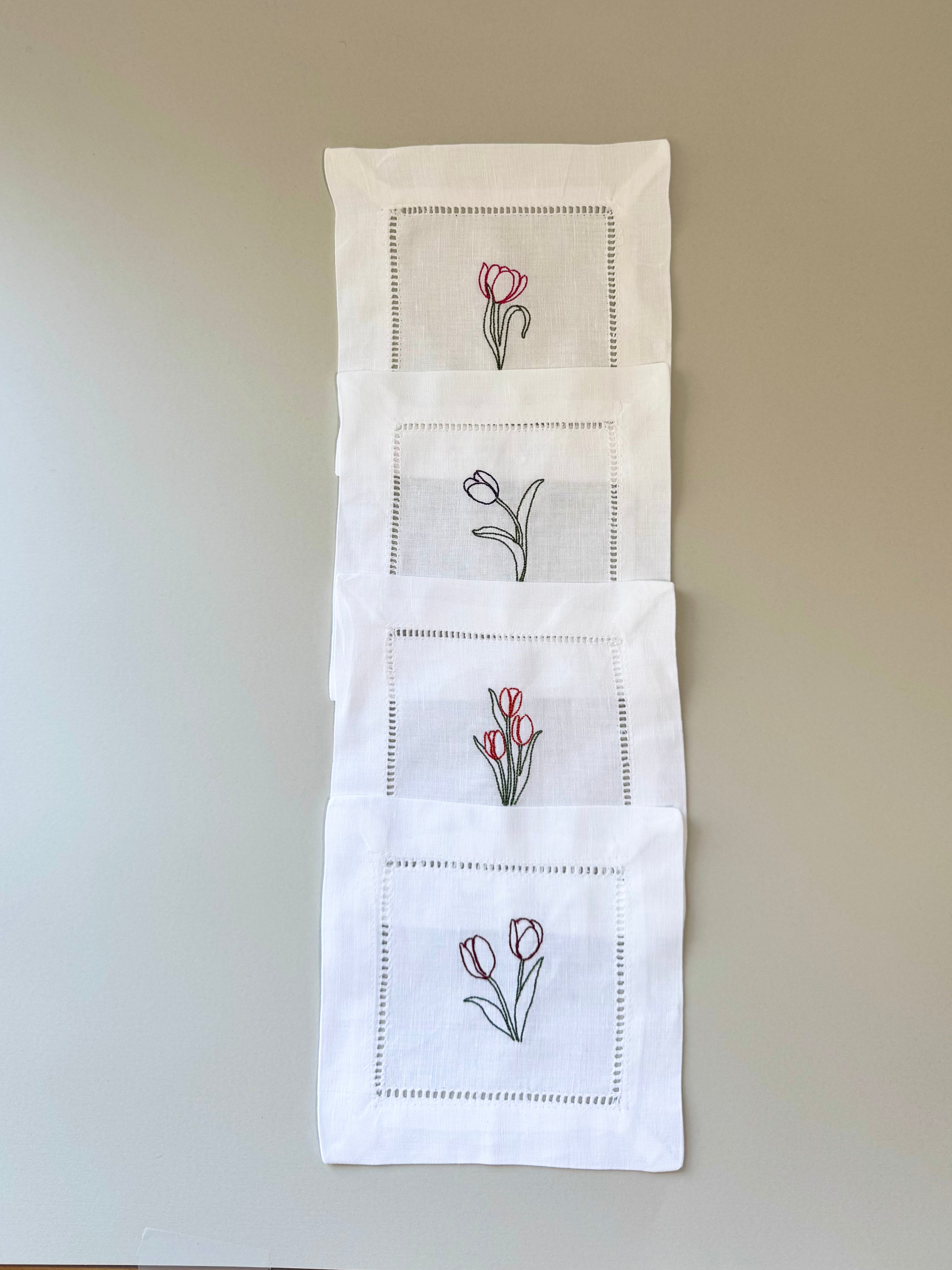 Tulip Cocktail Napkins | Set of 4