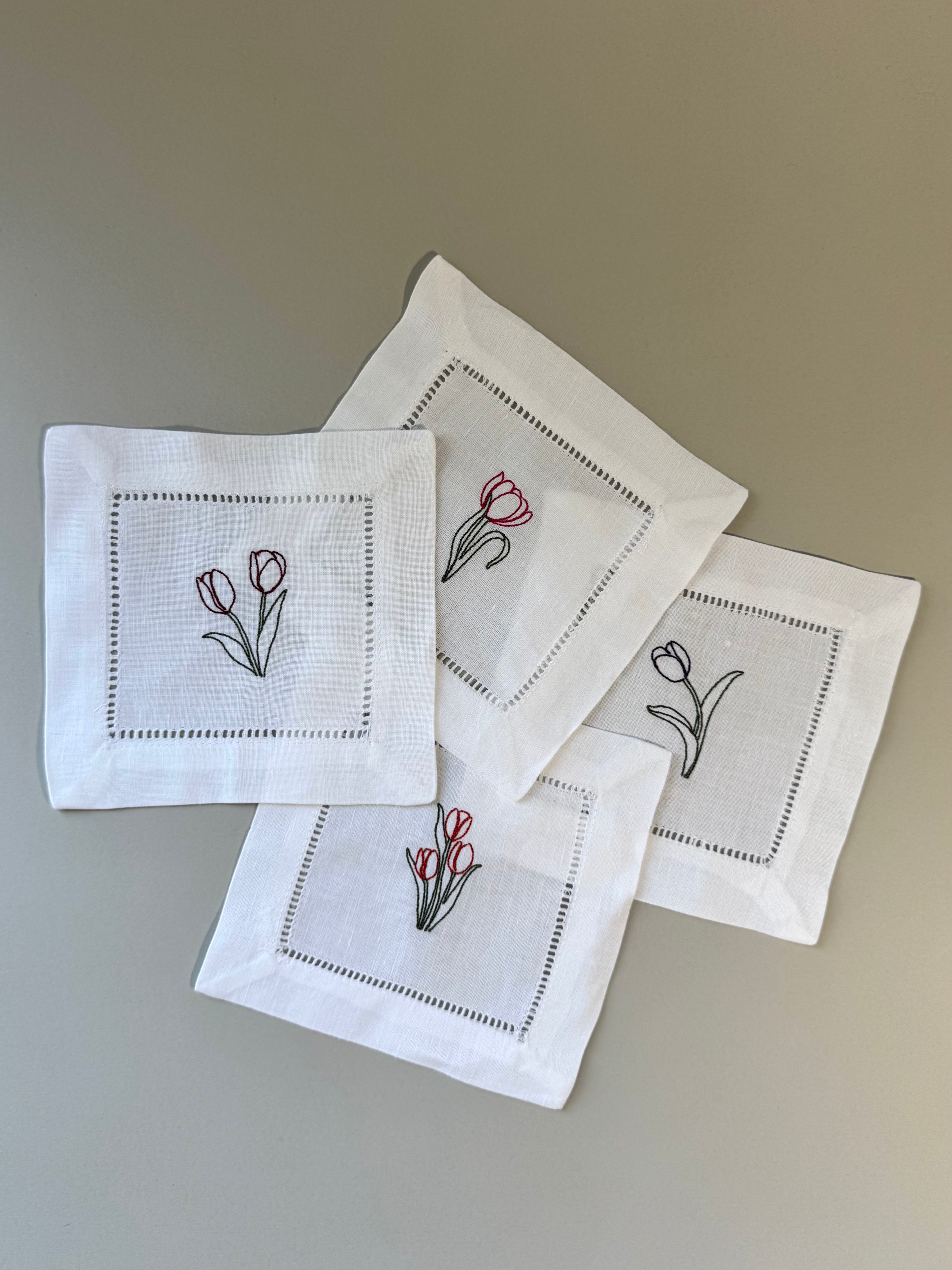 Tulip Cocktail Napkins | Set of 4