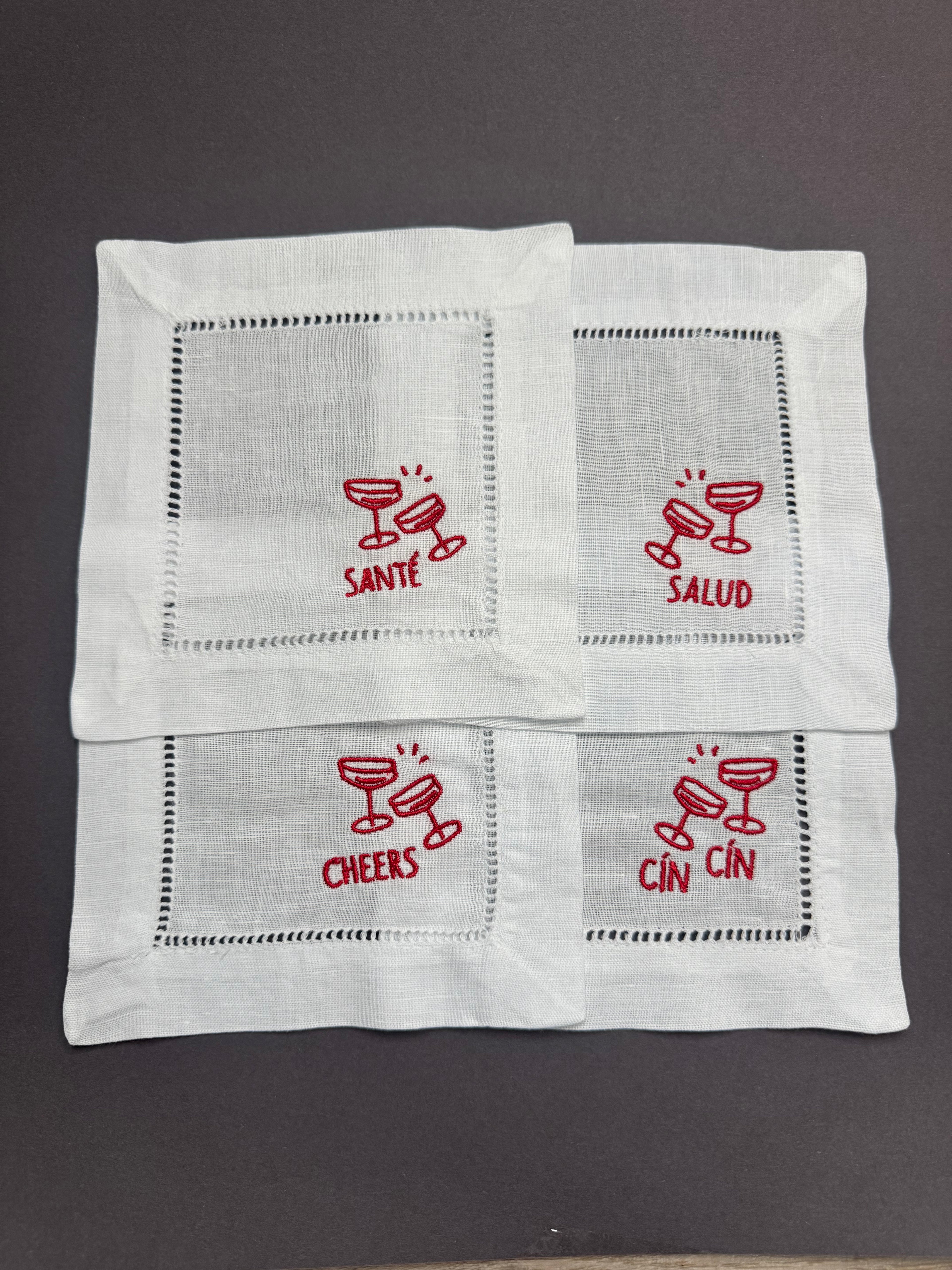 Cin Cin Cocktail Napkins | Set of 4