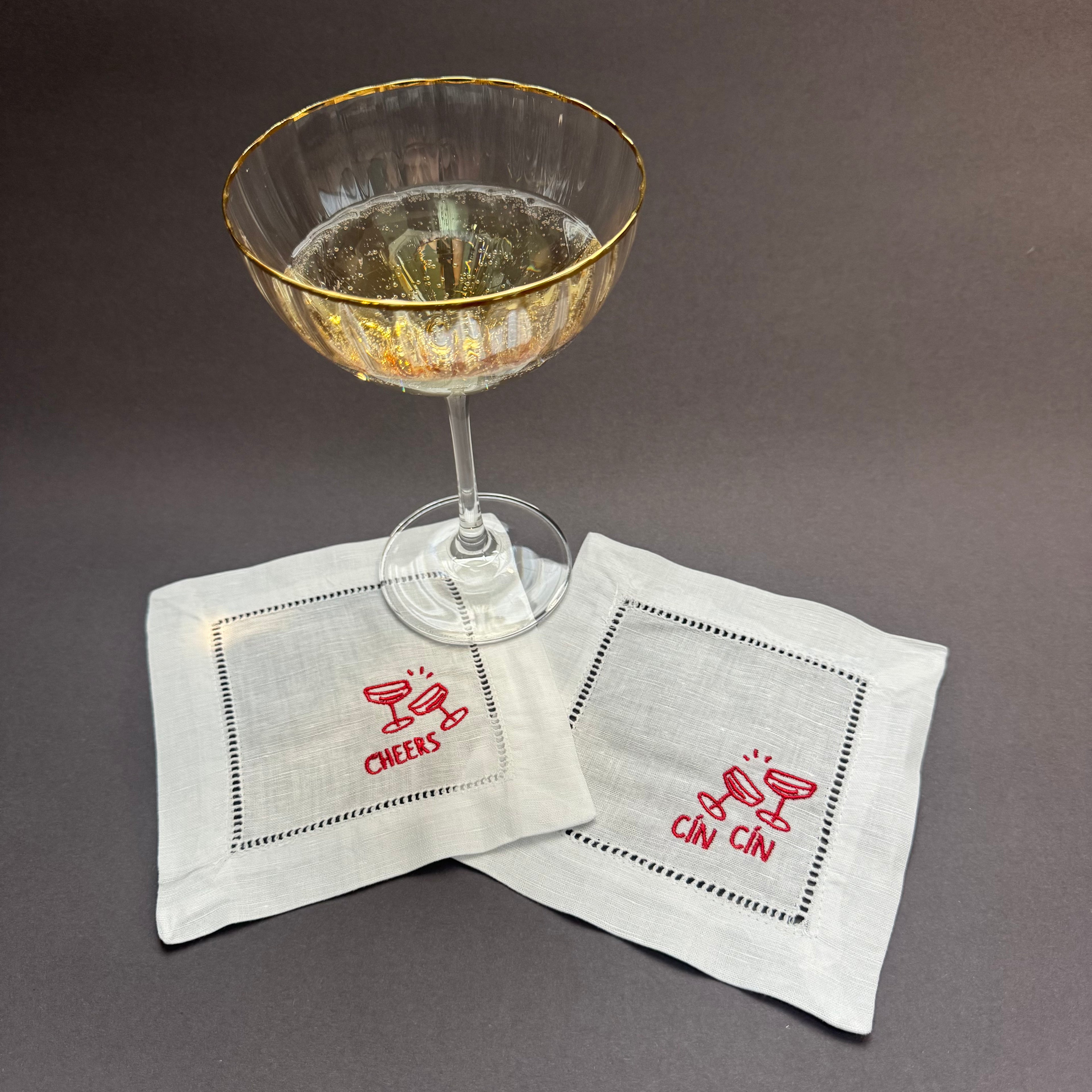 Cin Cin Cocktail Napkins | Set of 4