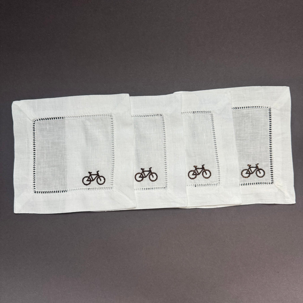 Bike Cocktail Napkins | Set of 4