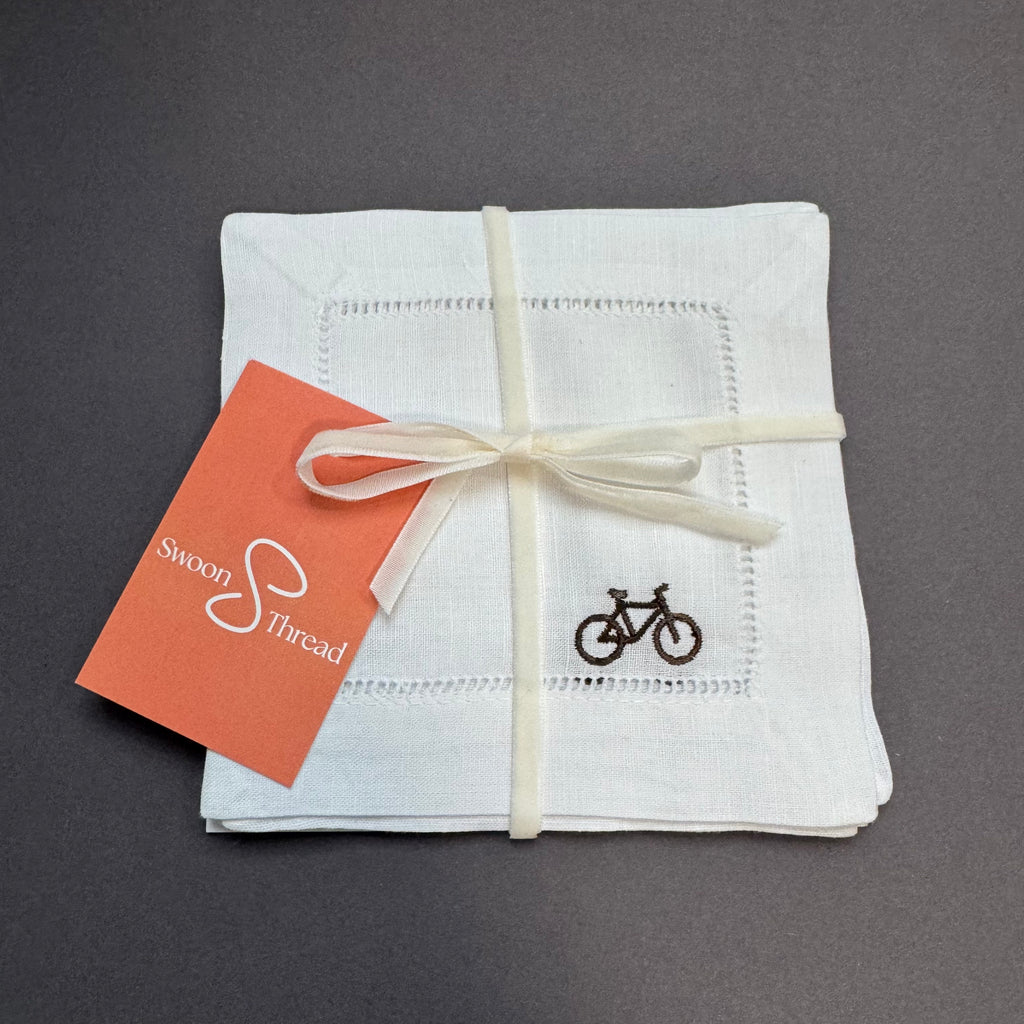 Bike Cocktail Napkins | Set of 4