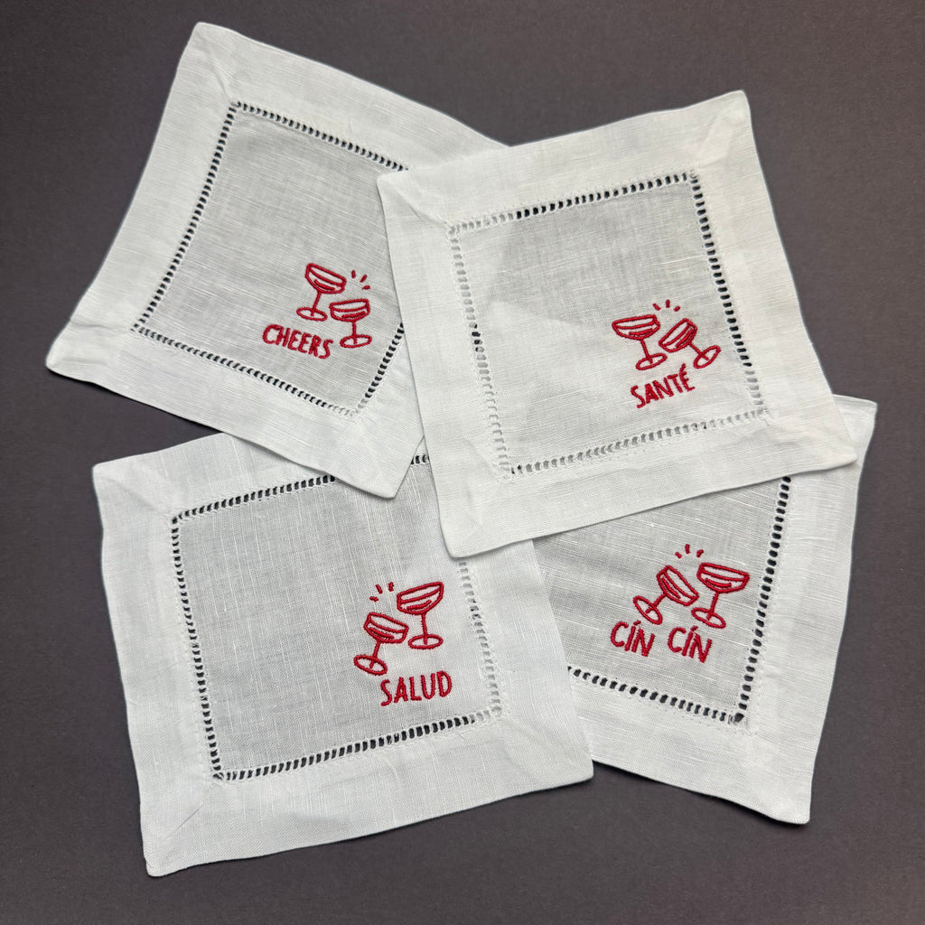Cin Cin Cocktail Napkins | Set of 4